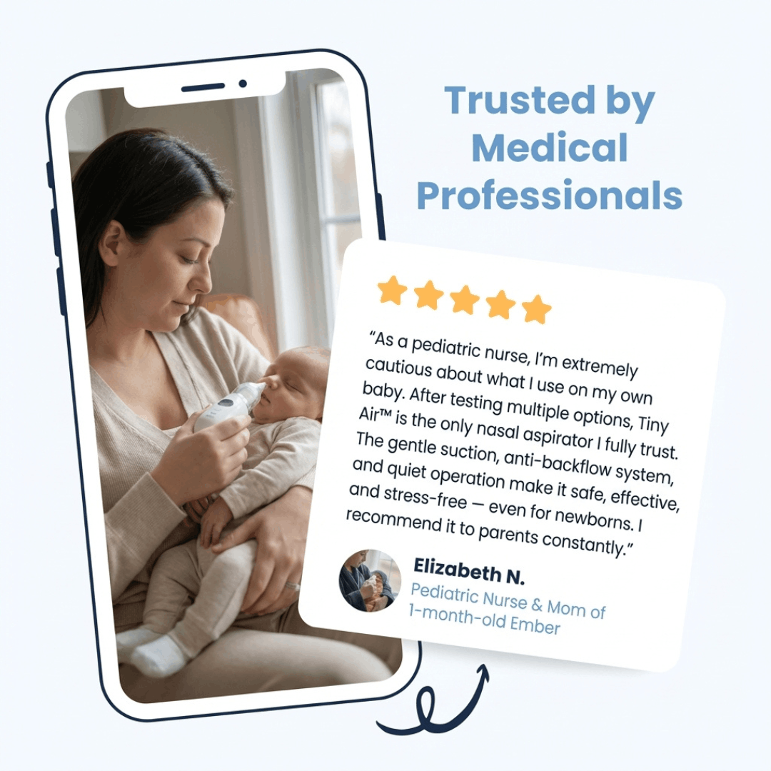 TinyAir™ - Electric Nasal Aspirator for Babies – Gentle Relief in 60 Seconds